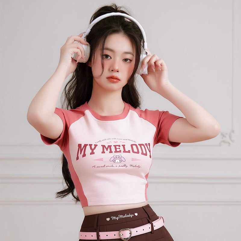 Baseball Crop Top My Melody