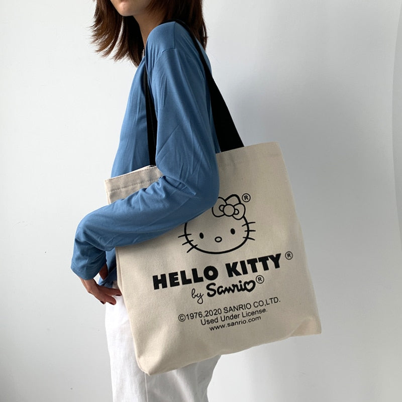 Hello Kitty Canvas Tote Bag
