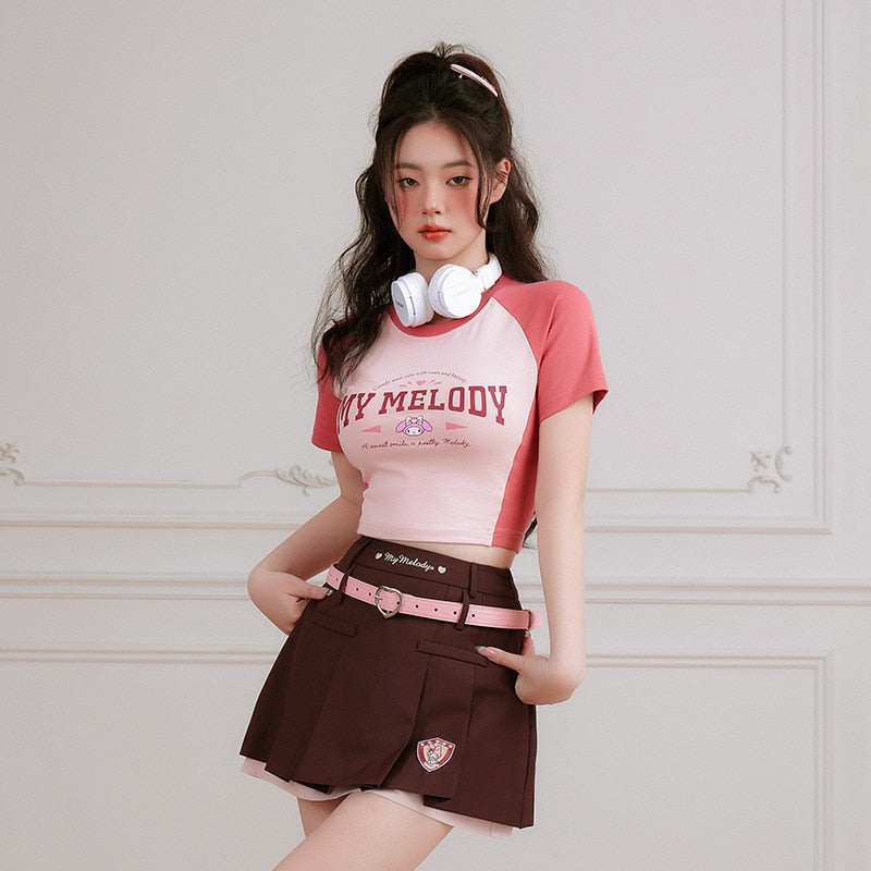 Baseball Crop Top My Melody