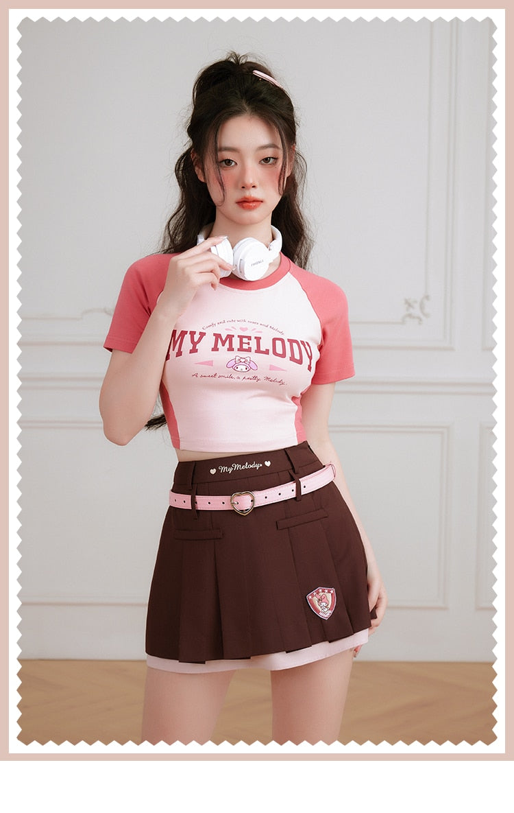 Baseball Crop Top My Melody