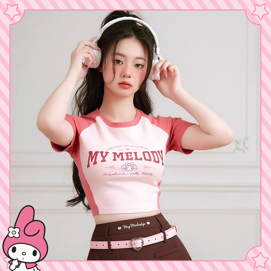 Baseball Crop Top My Melody